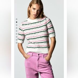 Zara Striped Knit Sweater